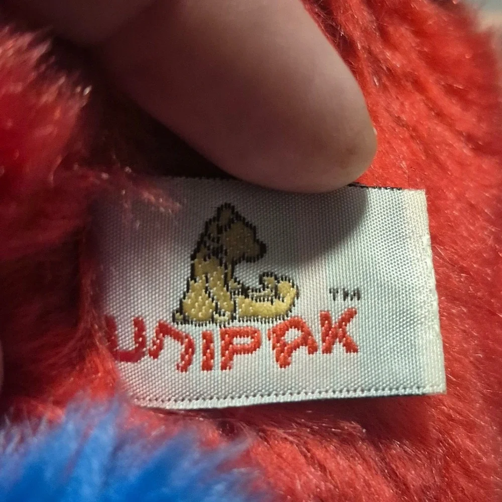Unipak Scarlet Macaw Parrot Plush Red Blue Yellow Tropical Bird Stuffed Animal